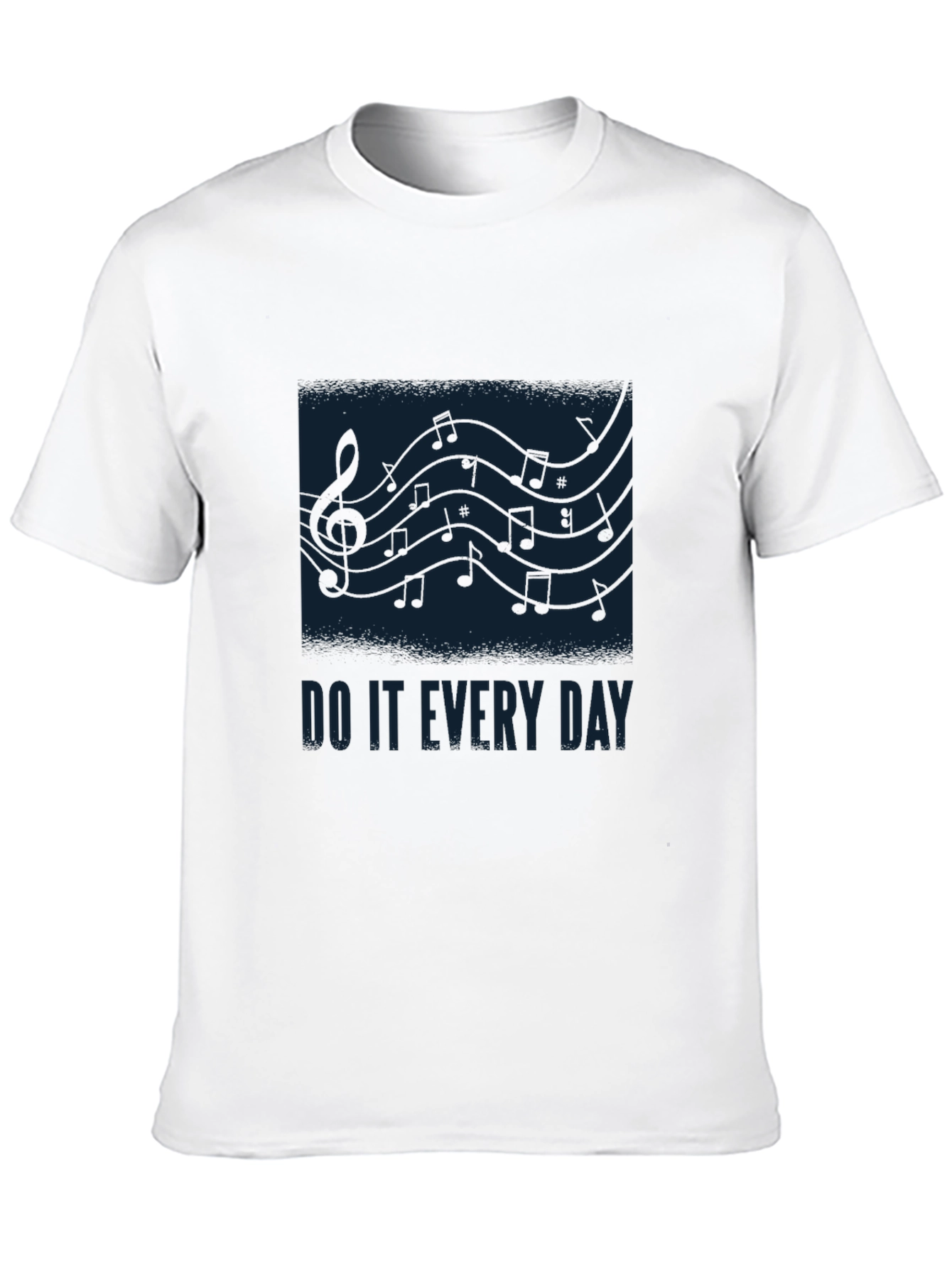 Music Notes Graphic Tee - Do It Every Day