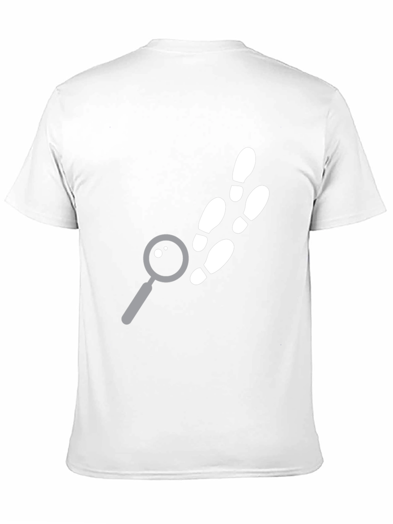 Detective Footprints Graphic Tee - Sleuth Style