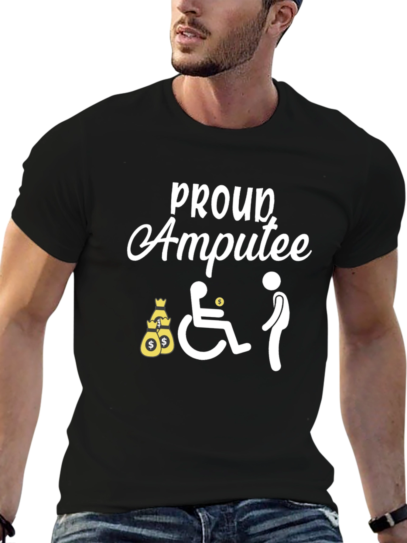 Proud Amputee Graphic Tee - Unique Design