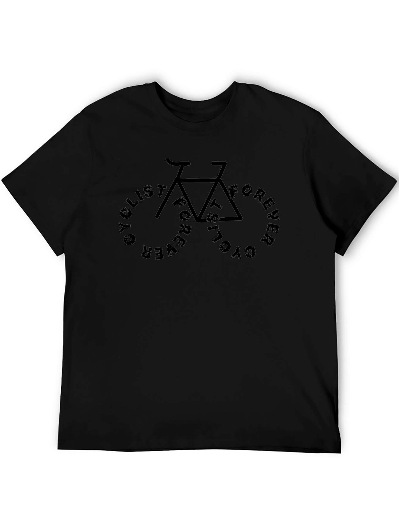 Cyclist Forever Graphic Tee - Black