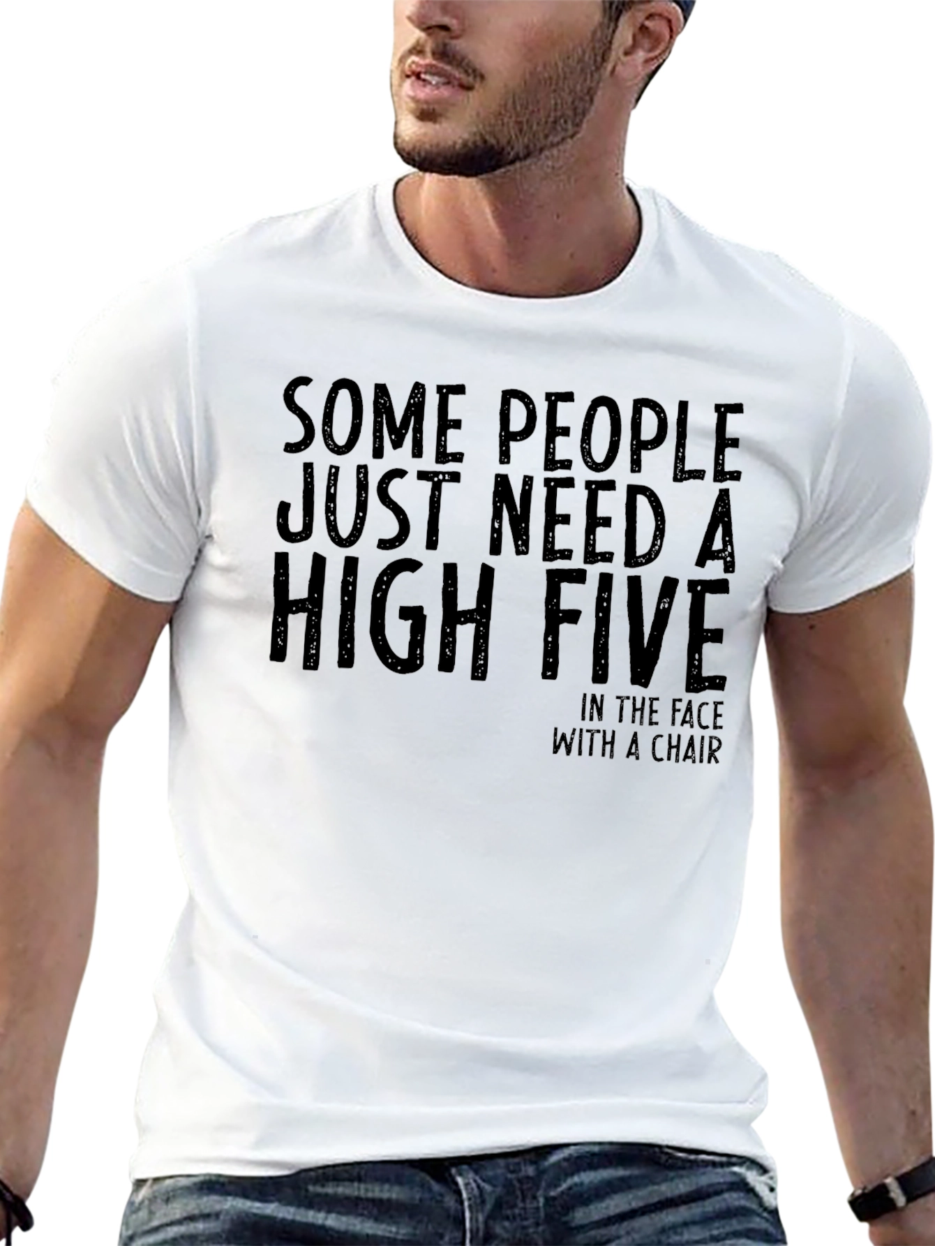 Humorous High Five Graphic Tee