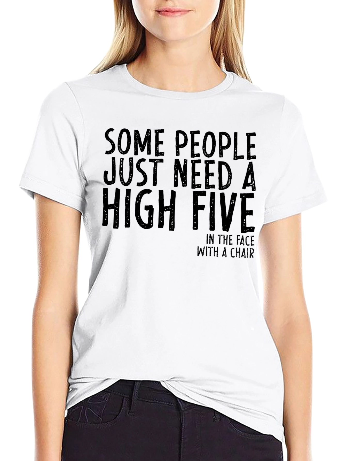 Humorous High Five Graphic Tee
