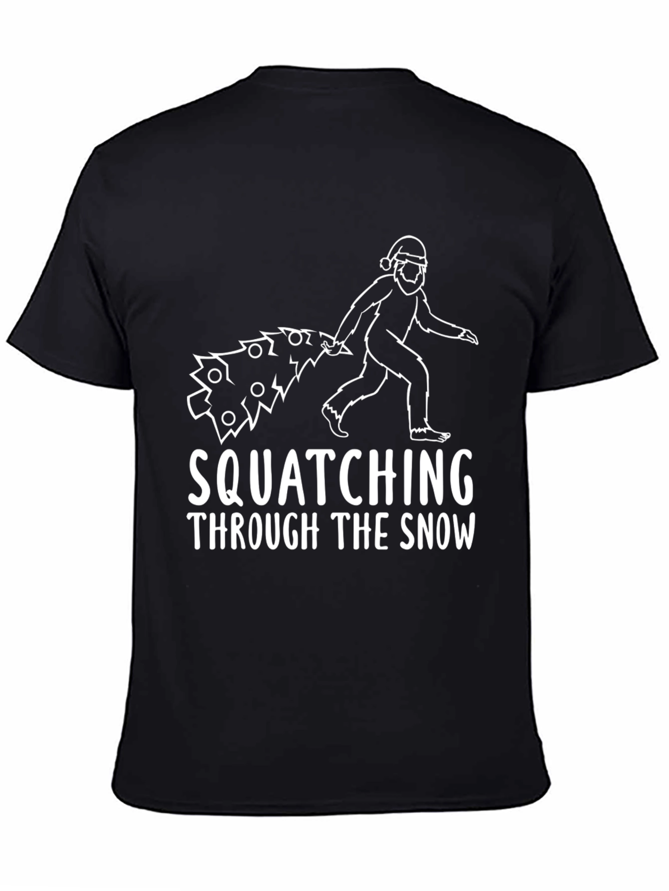 Squatching Through The Snow Christmas T-Shirt