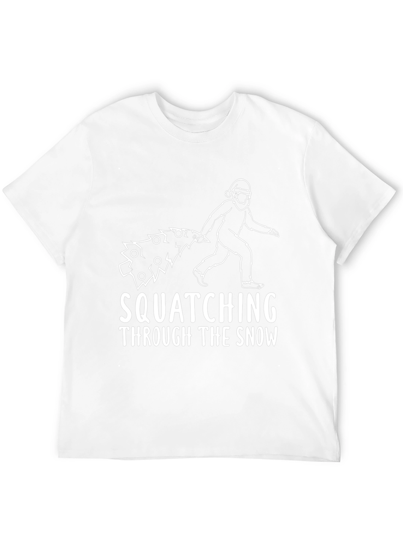 Squatching Through The Snow Christmas T-Shirt