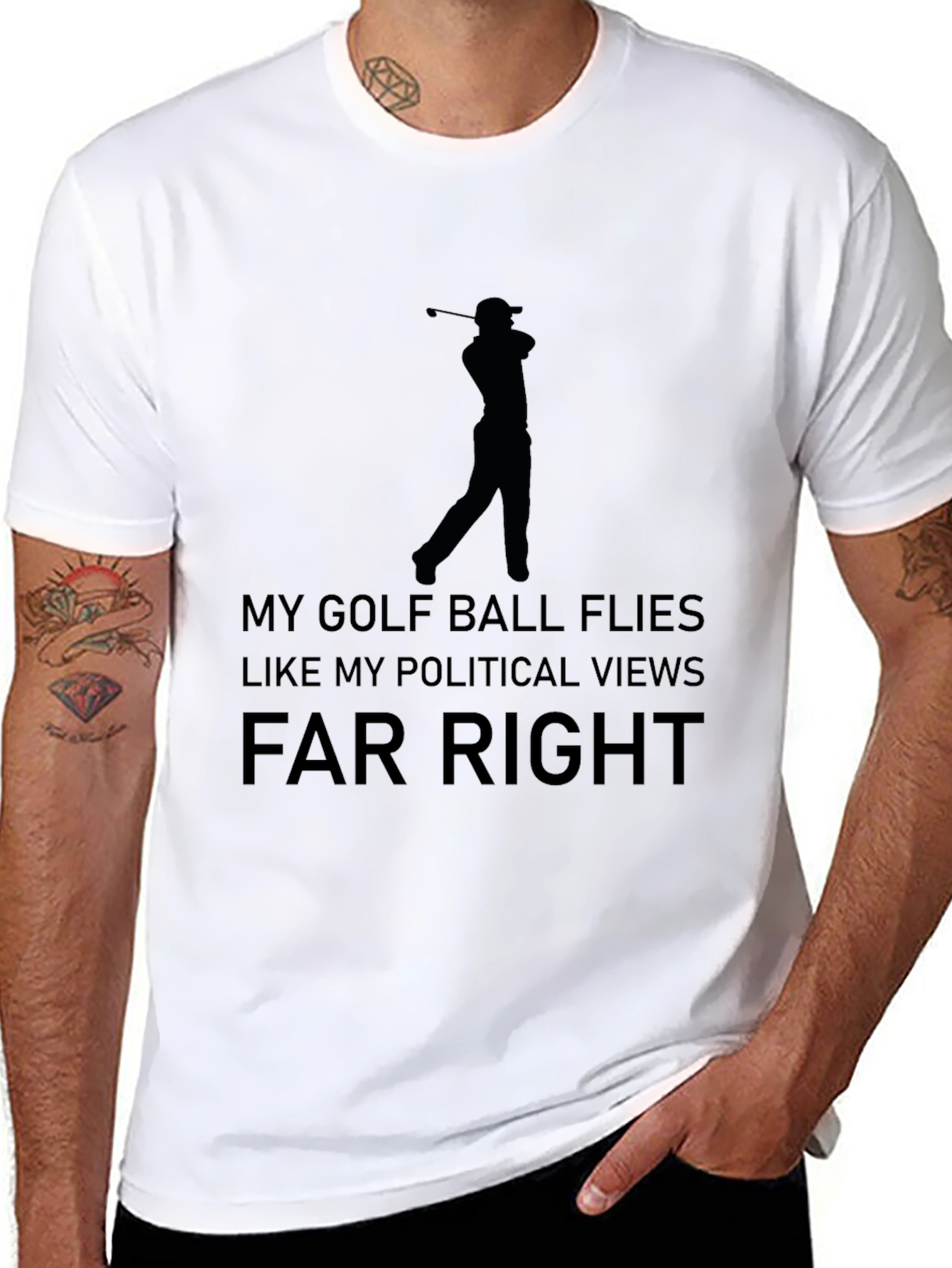 Golf & Politics T-Shirt: Far Right Humor Tee
