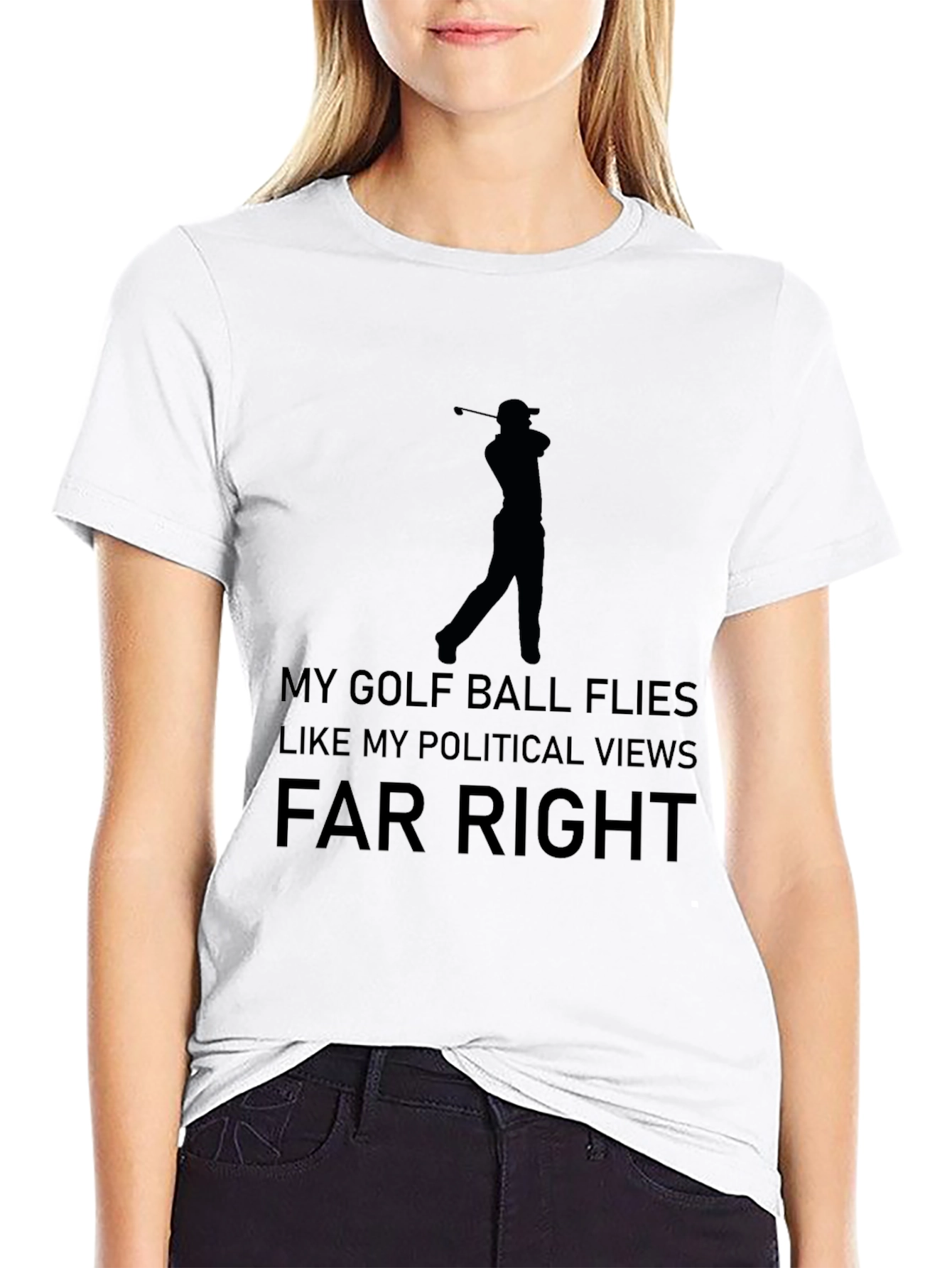 Golf & Politics T-Shirt: Far Right Humor Tee