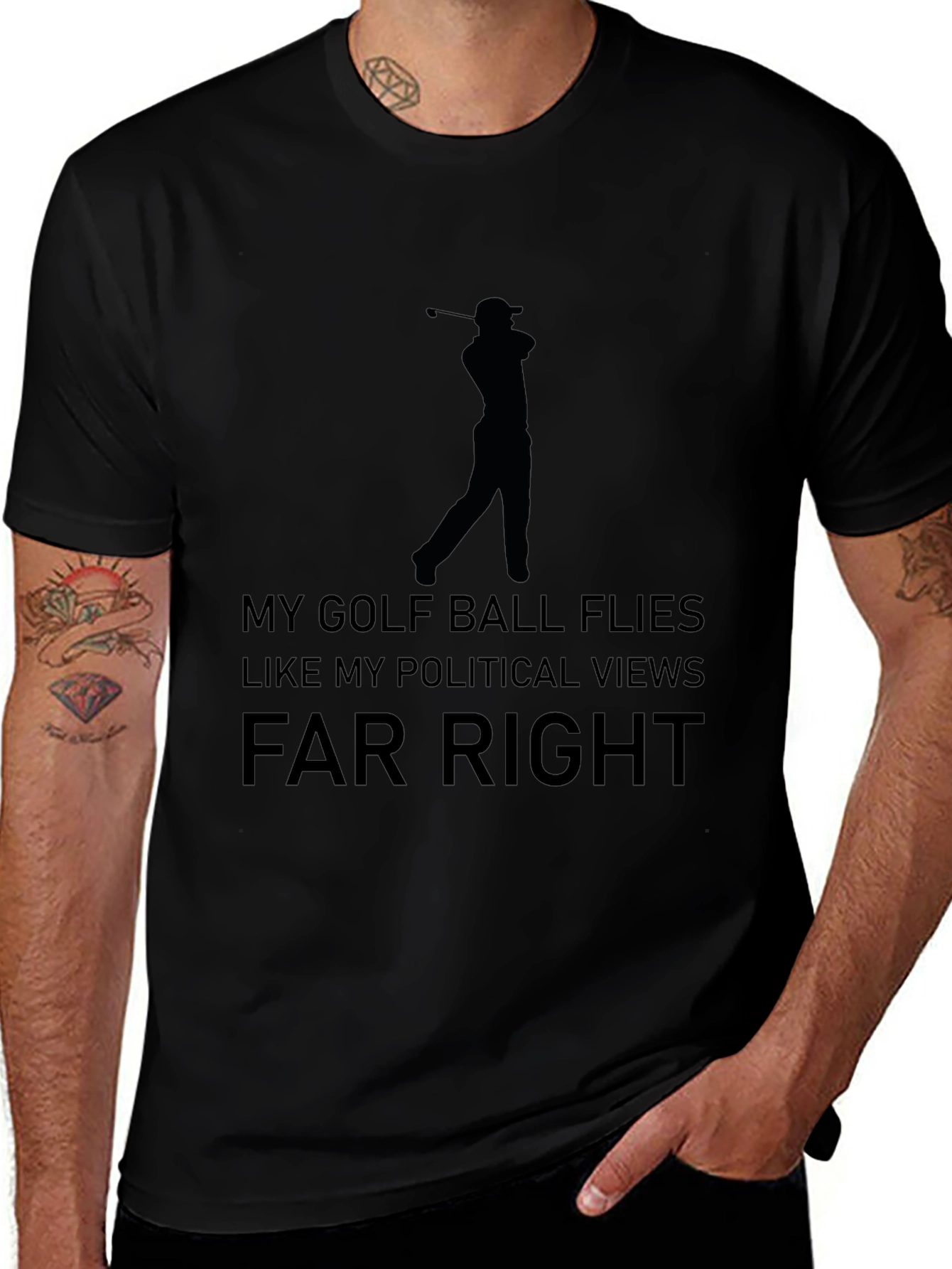 Golf & Politics T-Shirt: Far Right Humor Tee