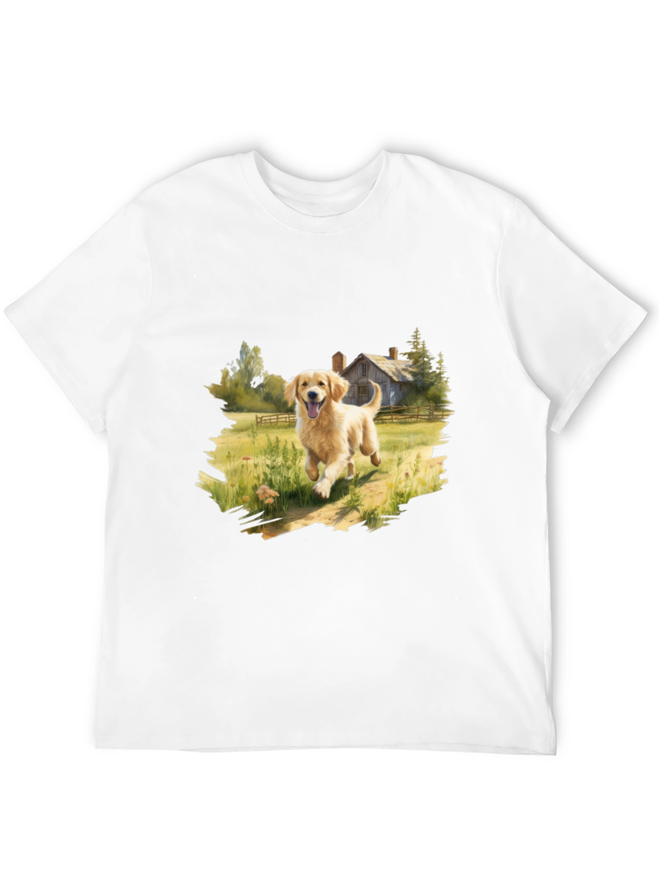 Golden Retriever T-Shirt - Farmhouse Dog Lover Tee