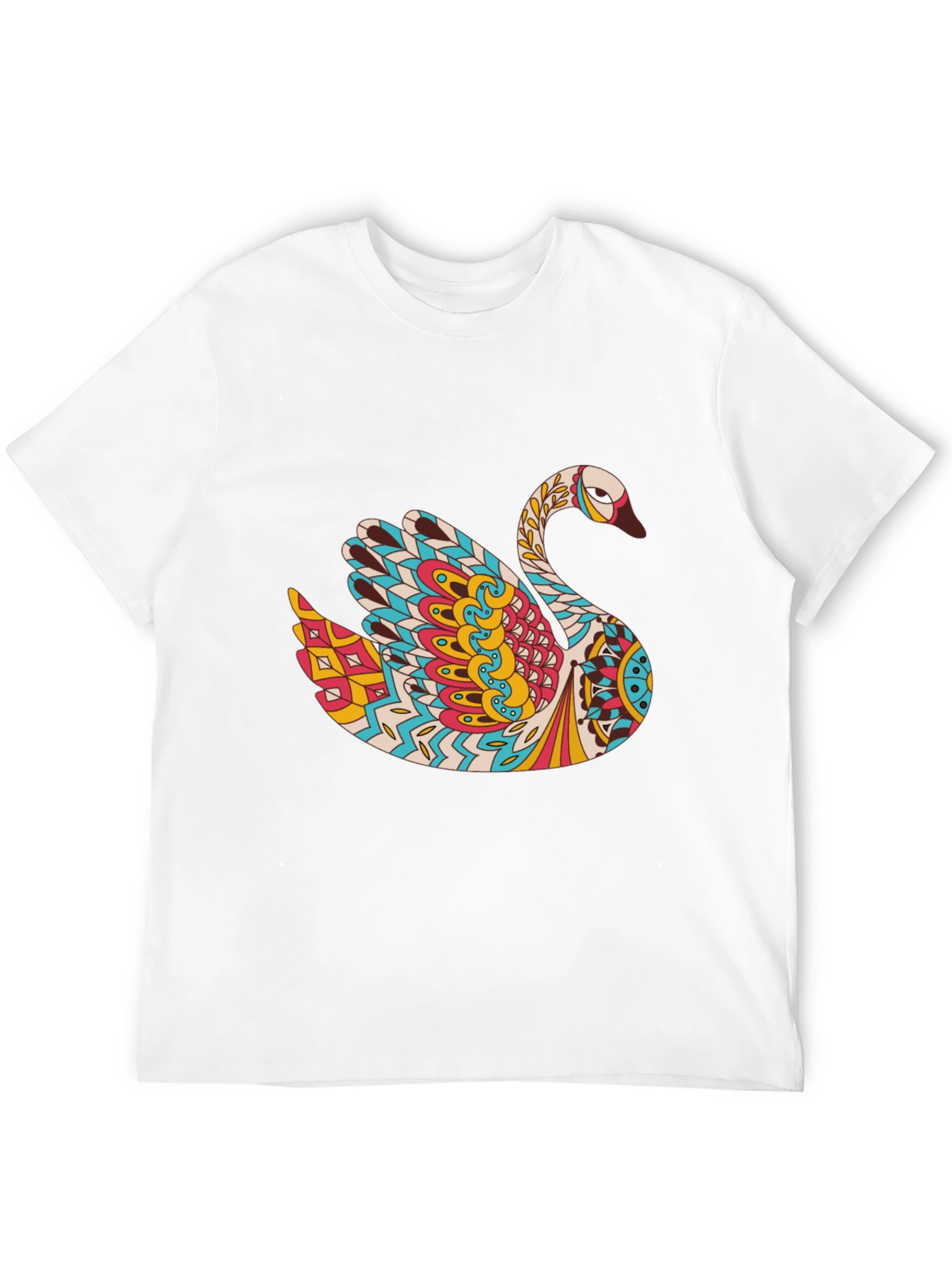 Swan Mandala Graphic Print Tee
