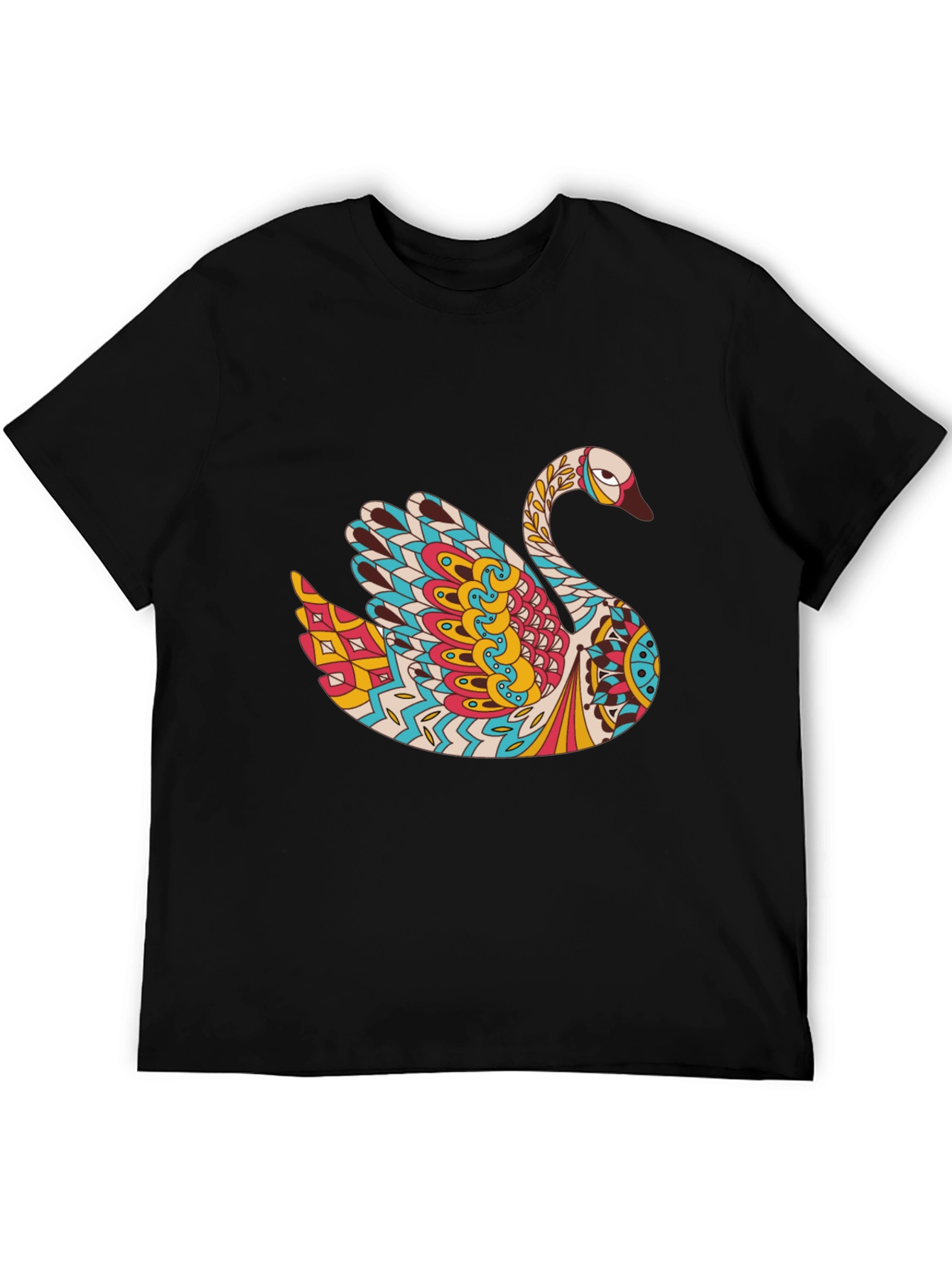Swan Mandala Graphic Print Tee