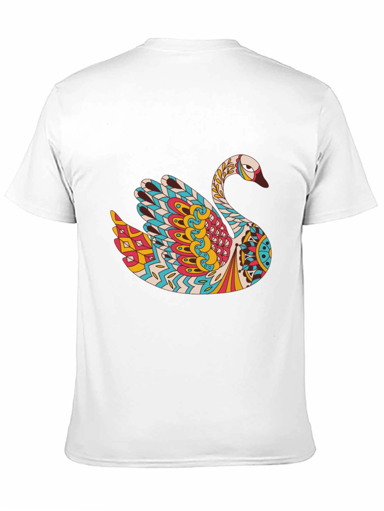 Swan Mandala Graphic Print Tee