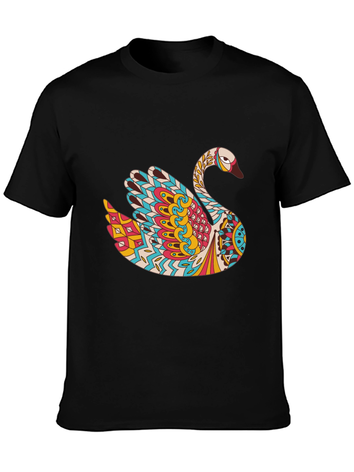 Swan Mandala Graphic Print Tee