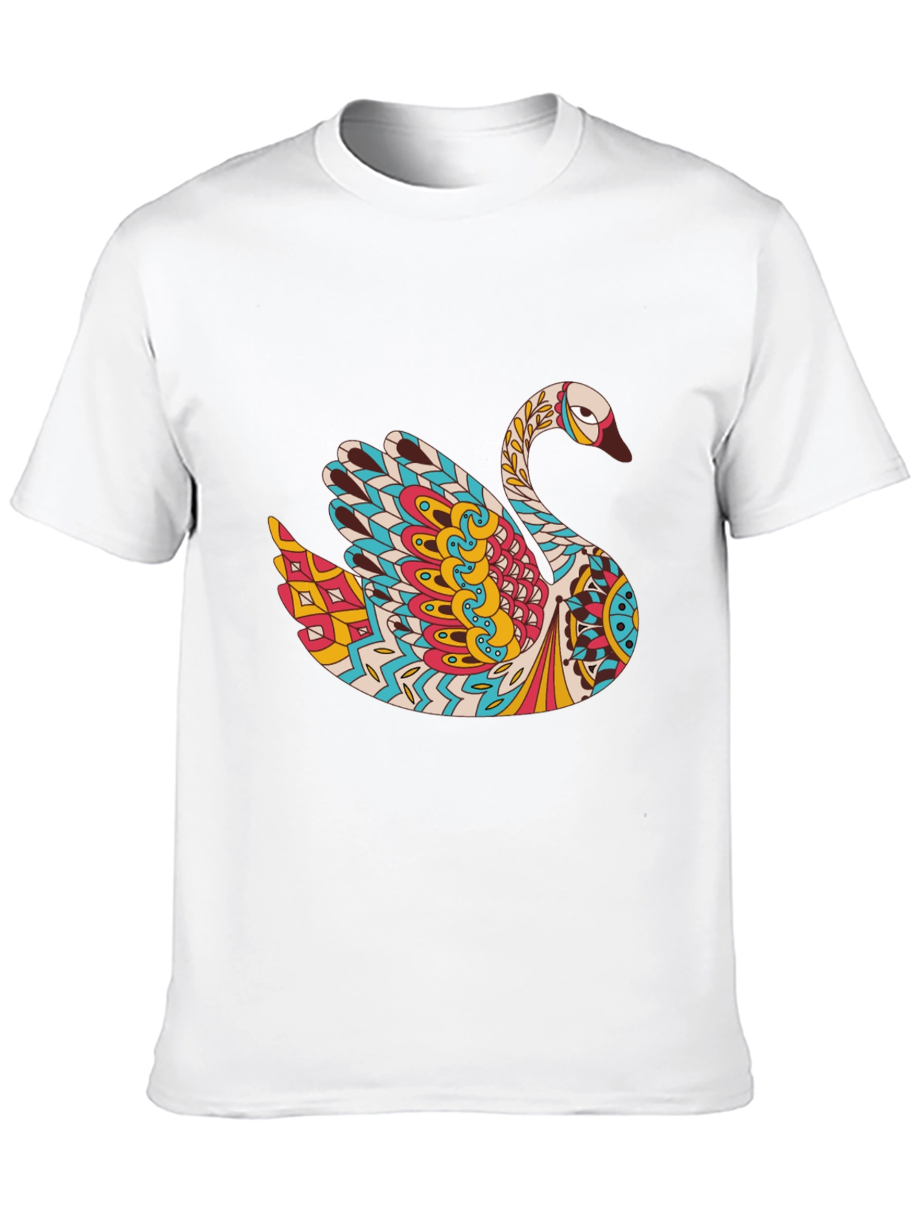 Swan Mandala Graphic Print Tee