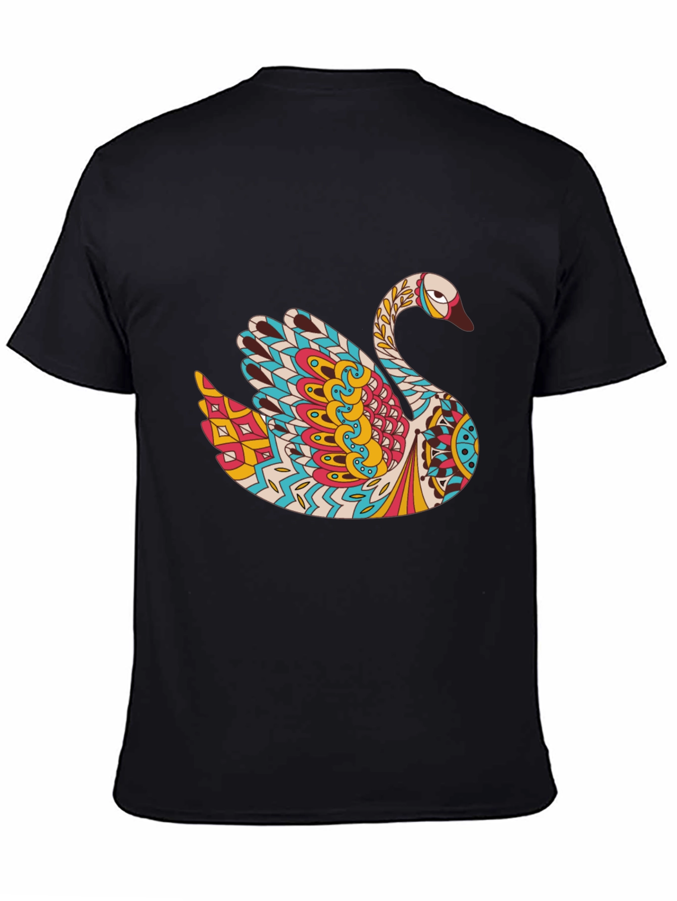 Swan Mandala Graphic Print Tee