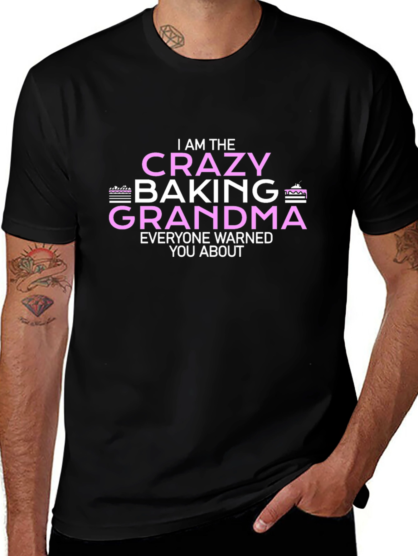 Crazy Baking Grandma T-Shirt Funny Graphic Tee