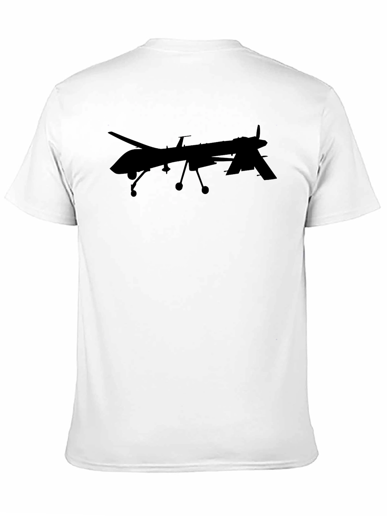 Drone Graphic Tee - Modern Black T-Shirt