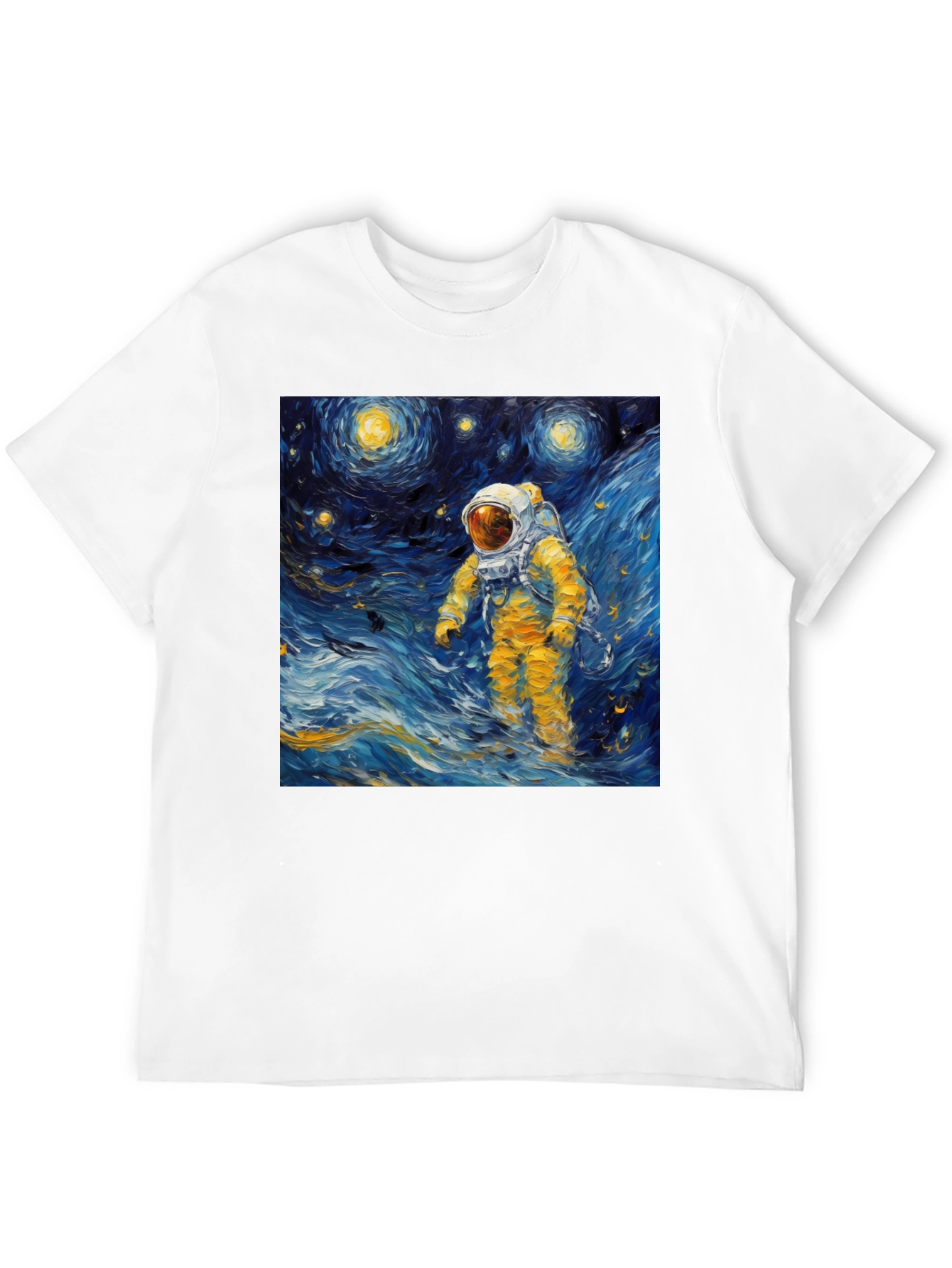 Starry Night Astronaut Graphic Tee