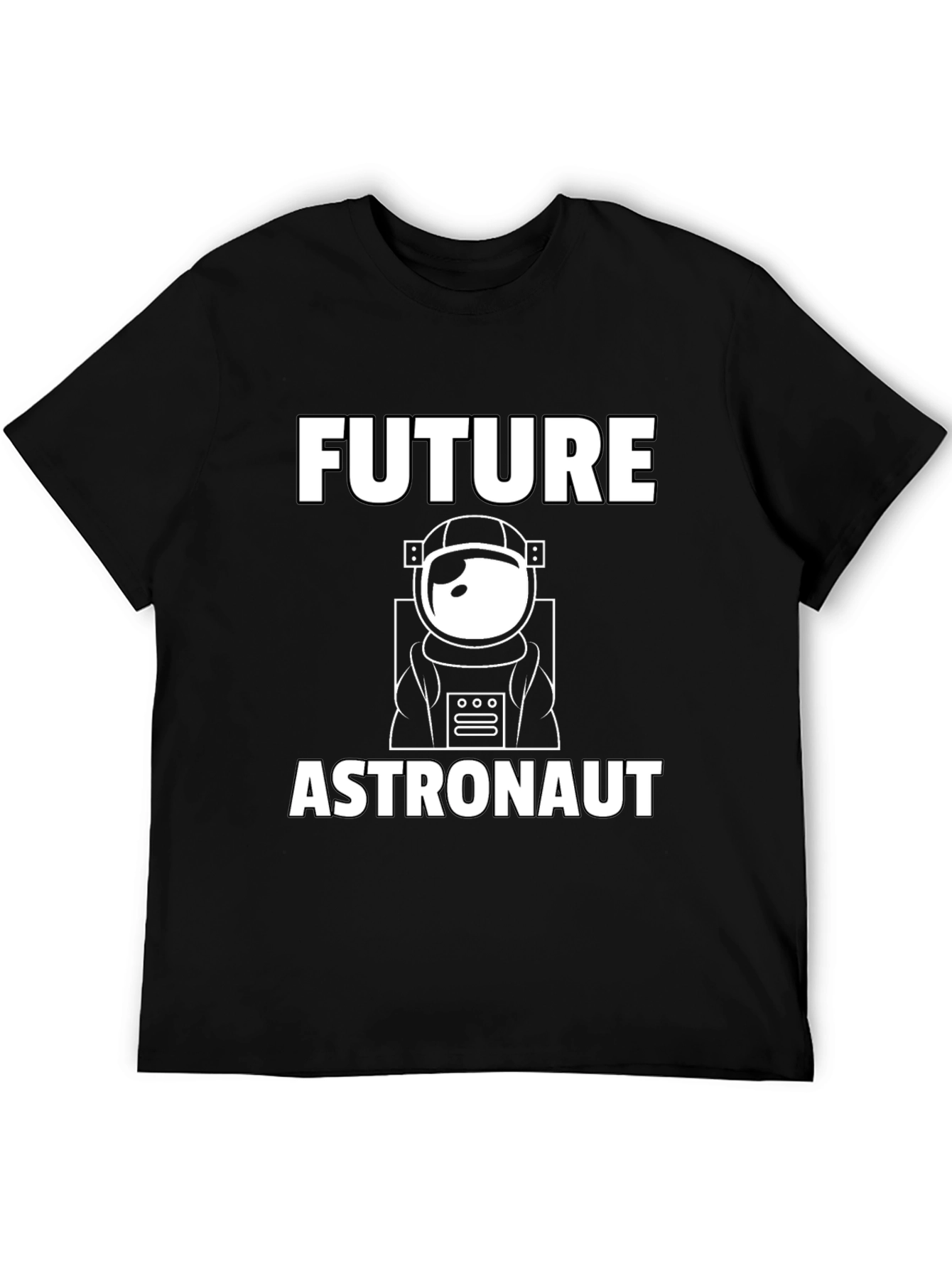 Future Astronaut T-Shirt - Black Cotton Blend