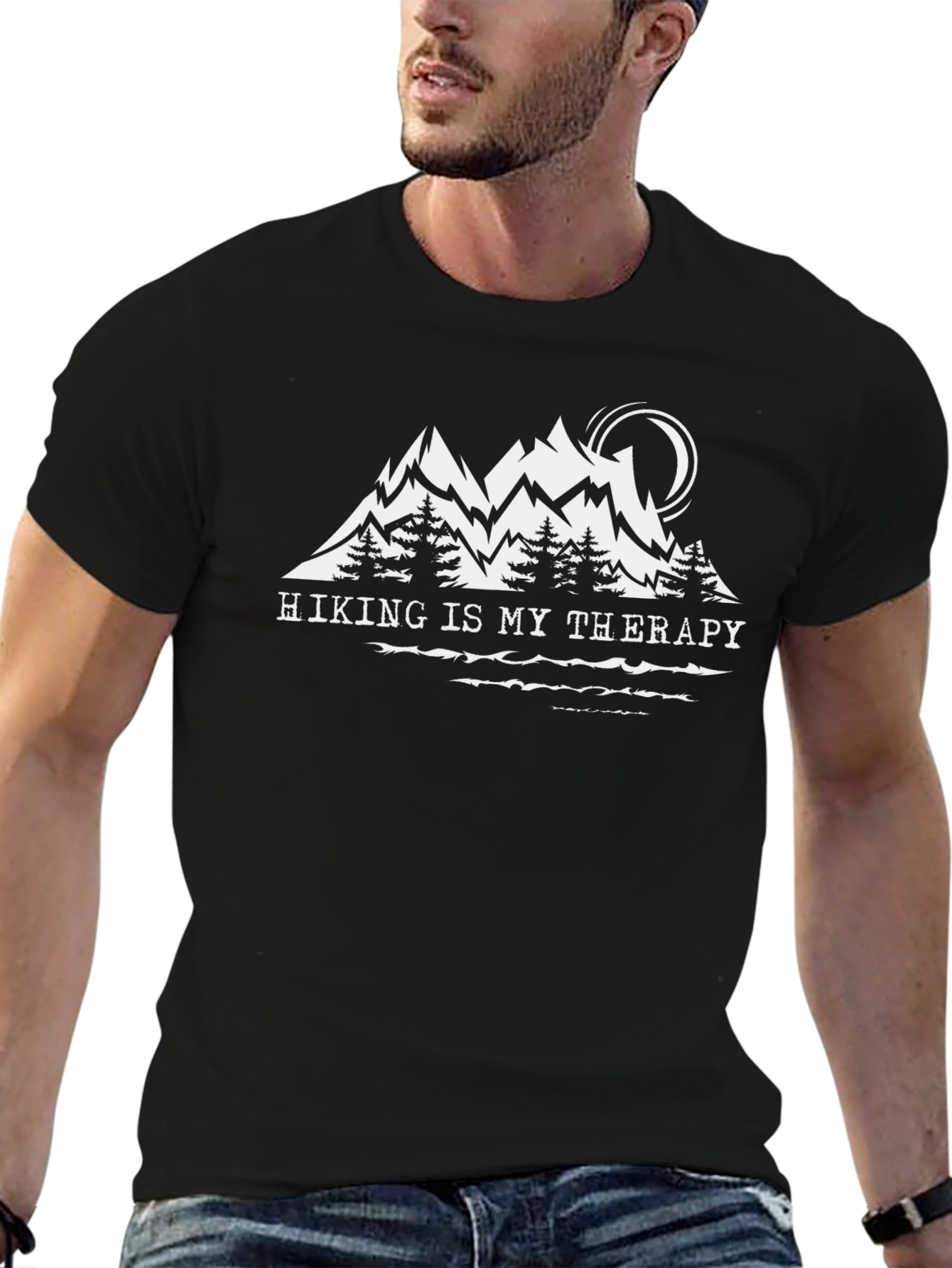Hiking Is My Therapy Graphic Tee