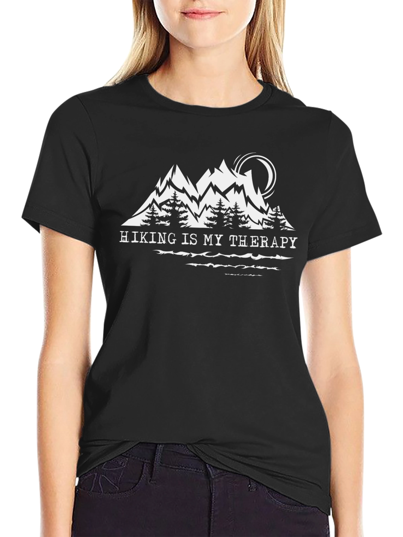 Hiking Is My Therapy Graphic Tee