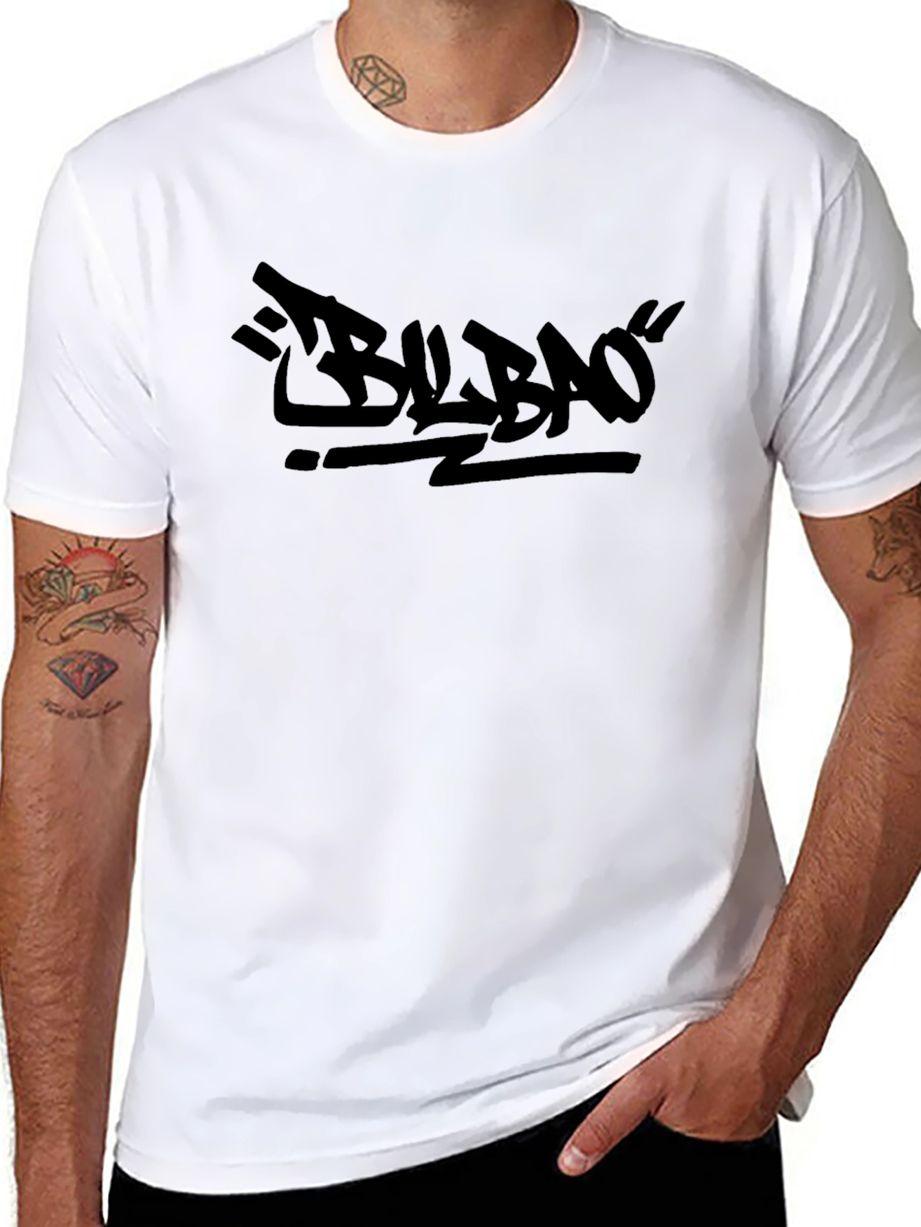 Urban Bilbao Black Graphic Tee