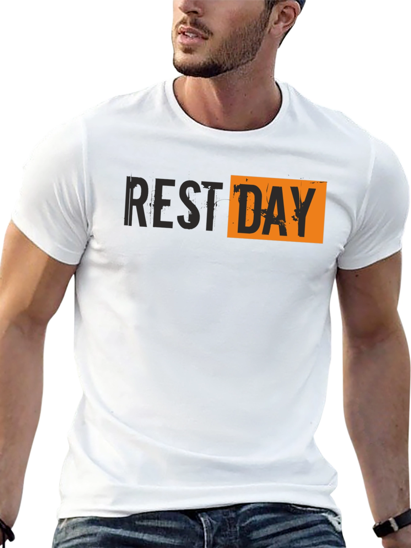 Rest Day T-Shirt - Mens Black Graphic Tee