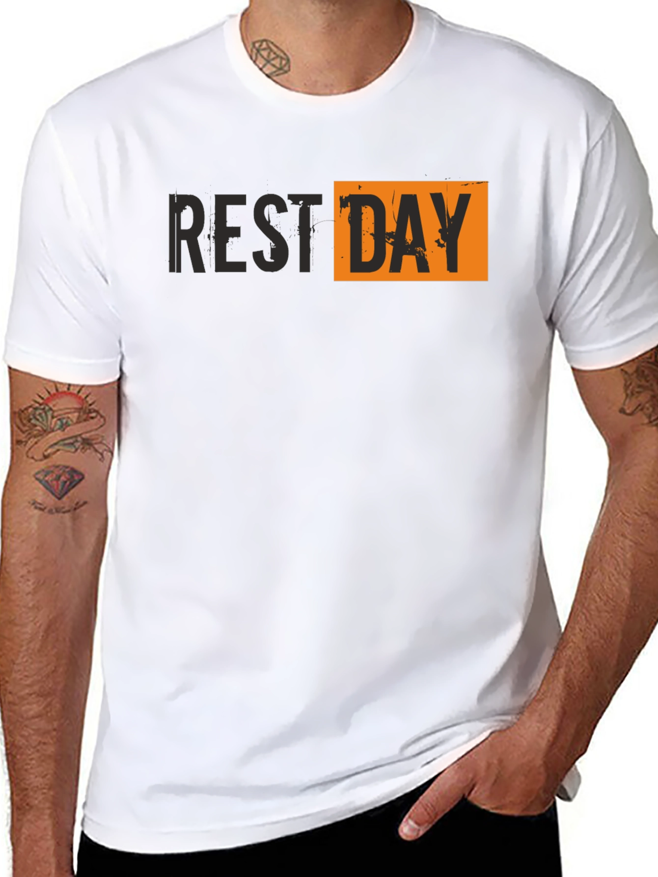 Rest Day T-Shirt - Mens Black Graphic Tee