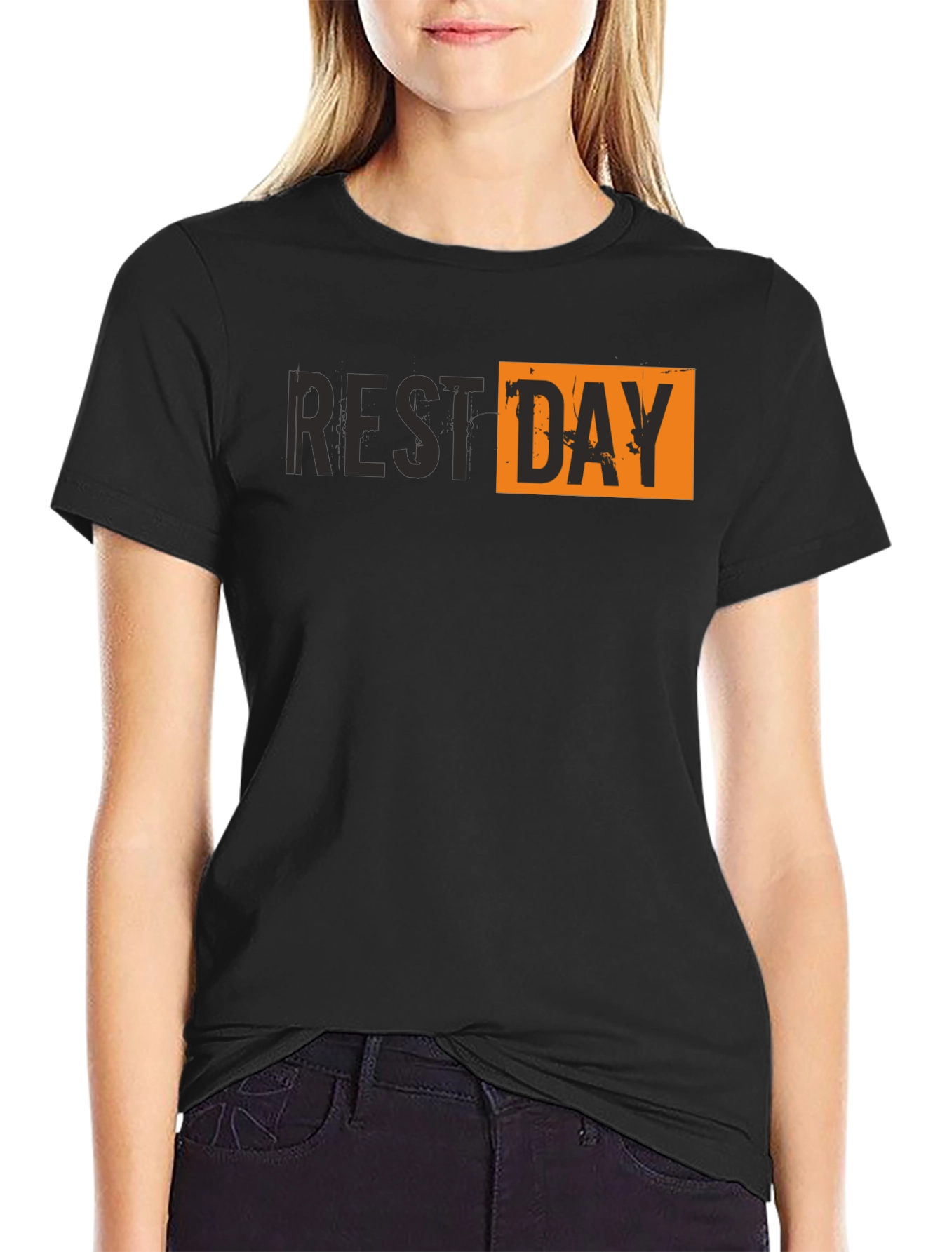 Rest Day T-Shirt - Mens Black Graphic Tee