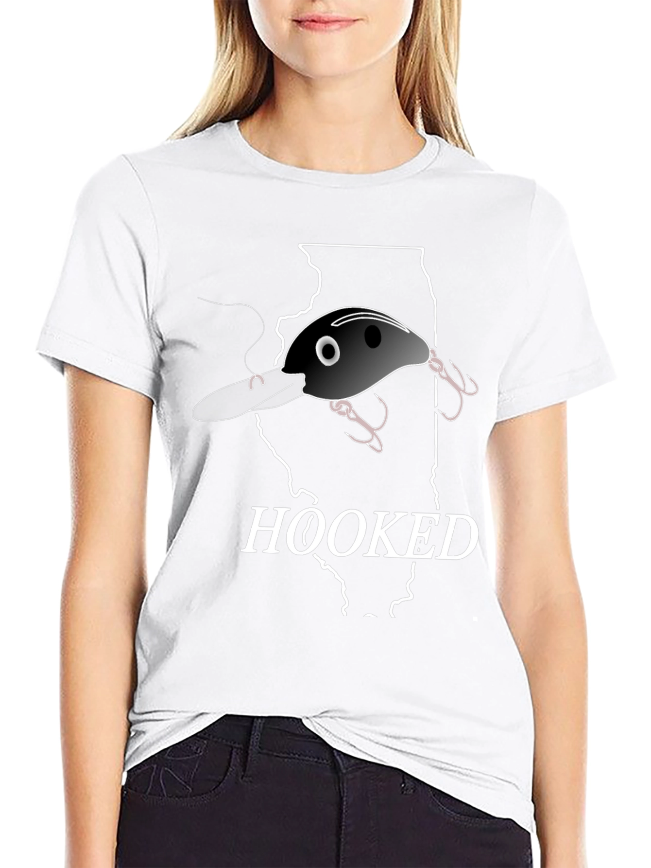 Hooked On Illinois Fishing T-Shirt