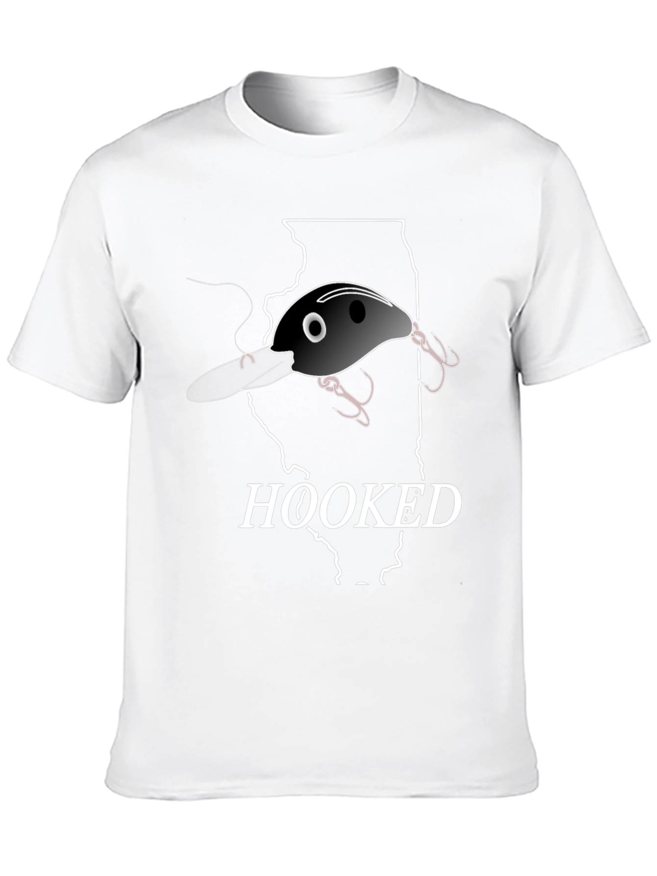 Hooked On Illinois Fishing T-Shirt