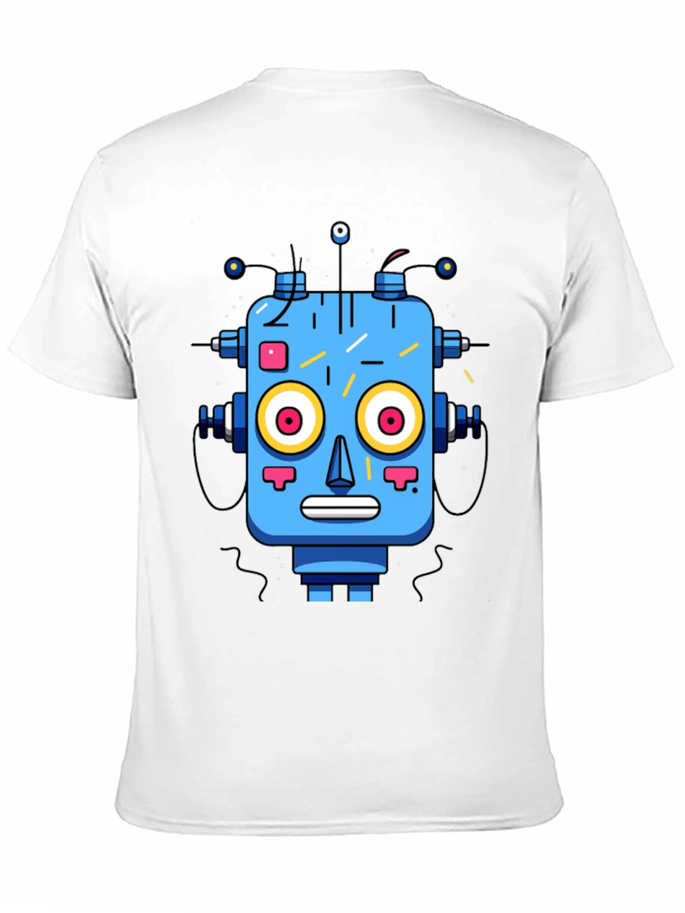 Robot Graphic Print T-Shirt
