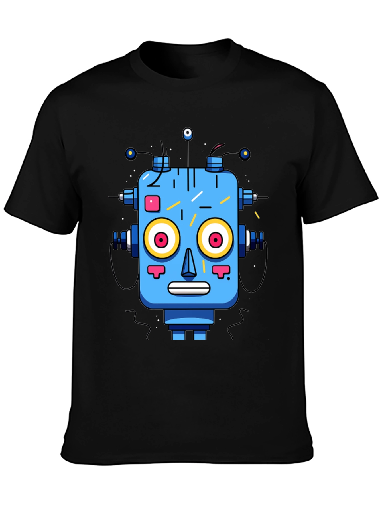 Robot Graphic Print T-Shirt