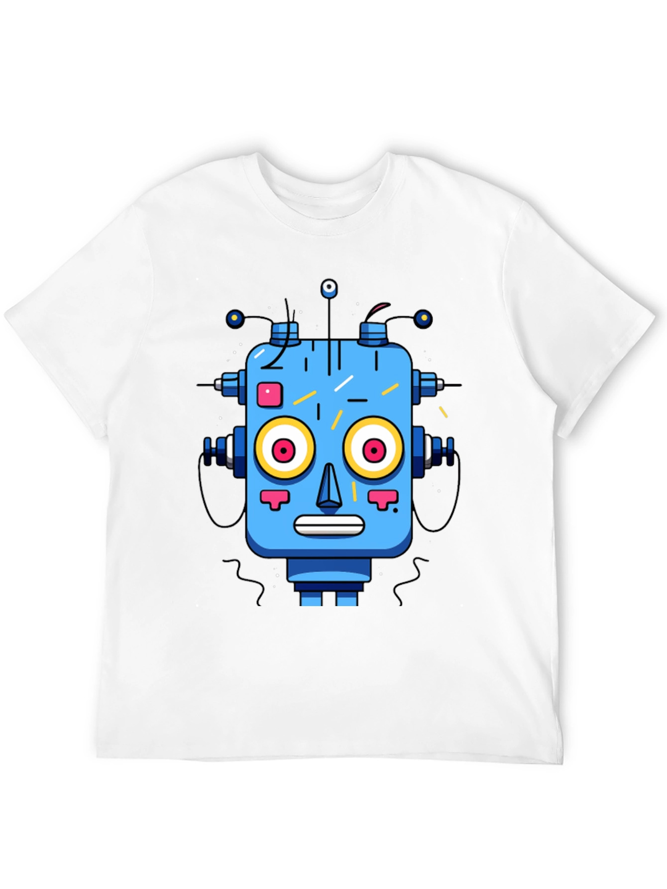 Robot Graphic Print T-Shirt