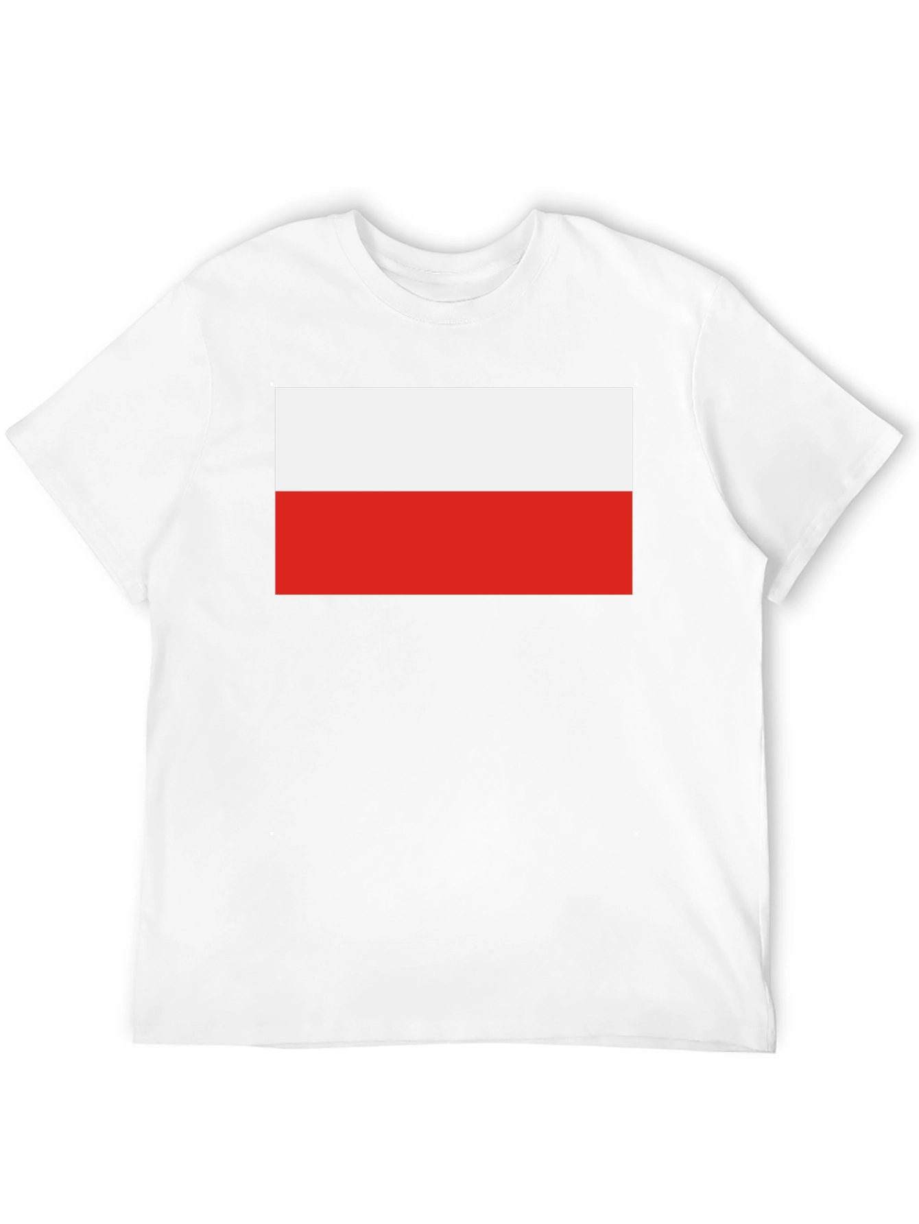 Poland Flag Graphic T-Shirt - Black Crew Neck Tee