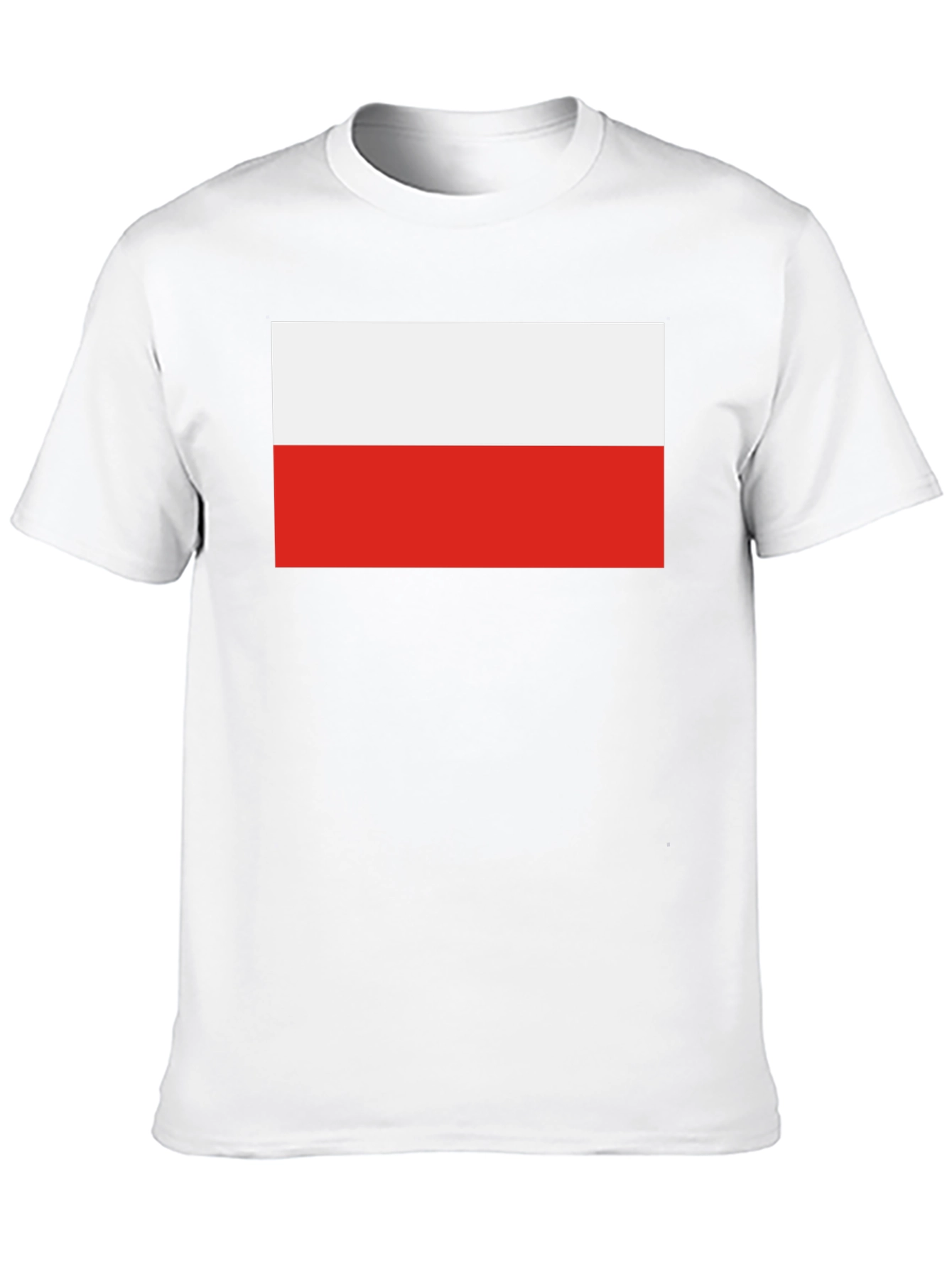Poland Flag Graphic T-Shirt - Black Crew Neck Tee