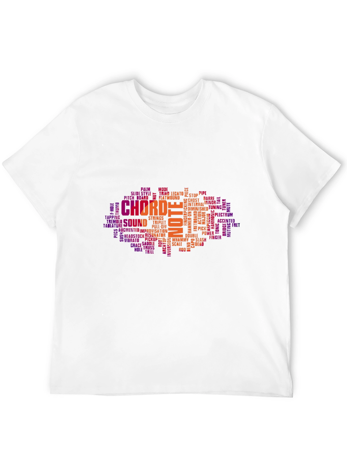Music Theory Word Art Graphic T-Shirt