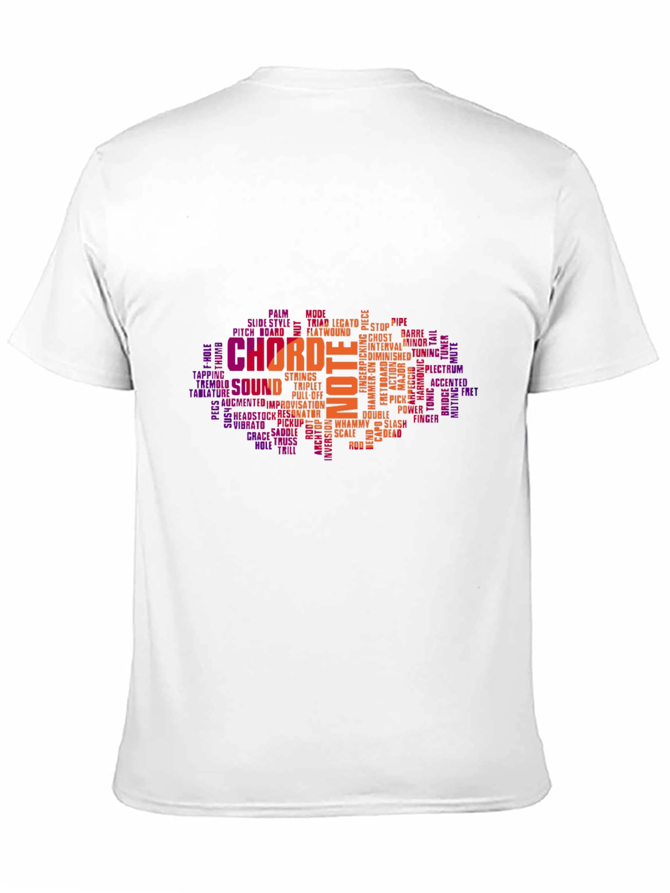 Music Theory Word Art Graphic T-Shirt