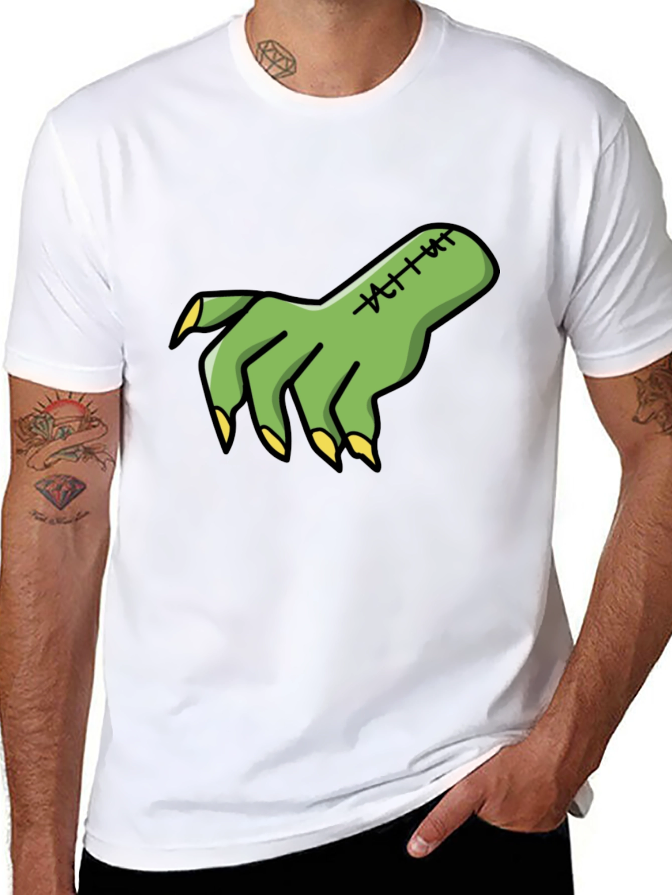 Zombie Hand Graphic Tee - Halloween T-Shirt