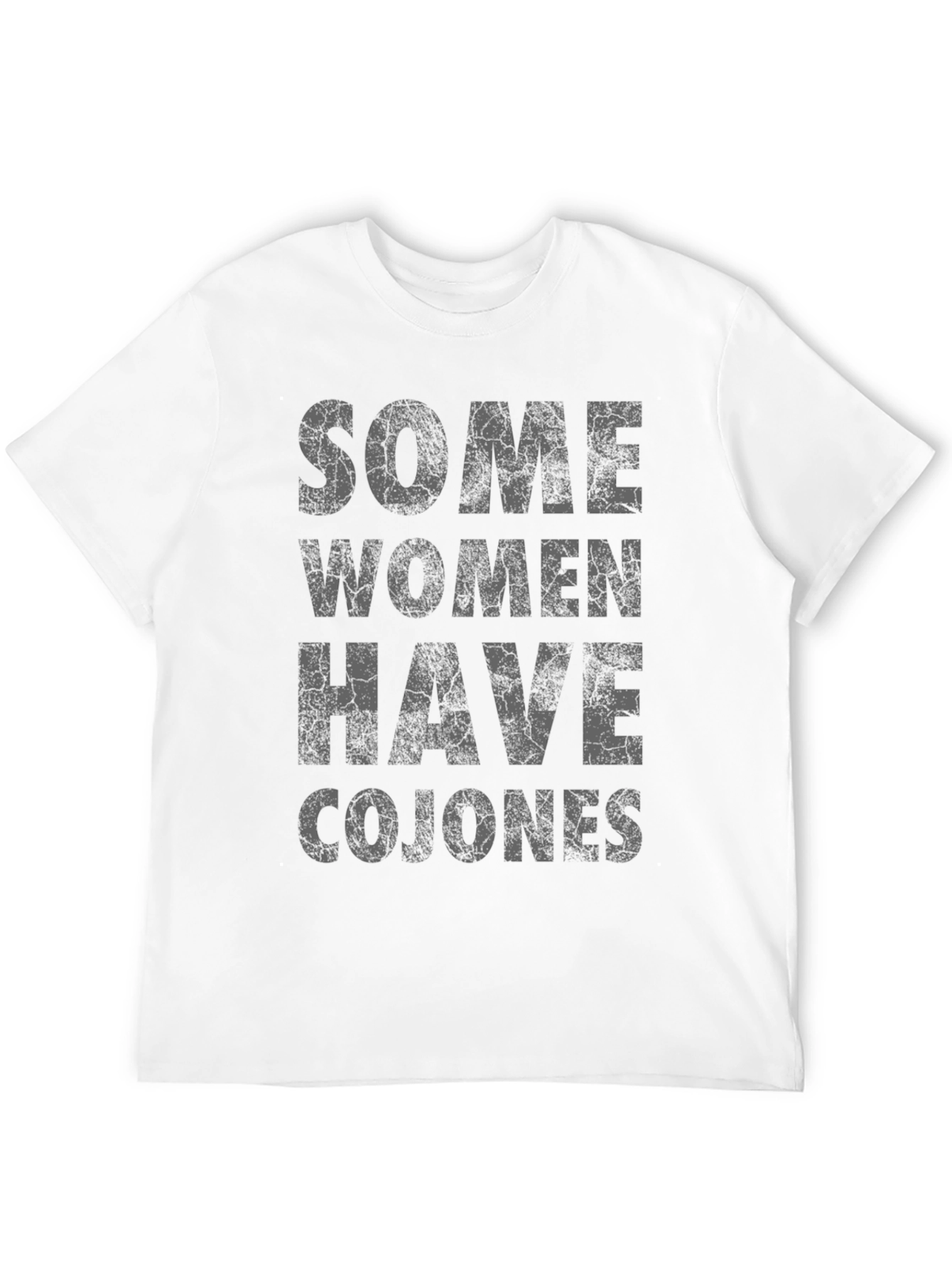 Some Women Have Cojones Black Graphic Tee