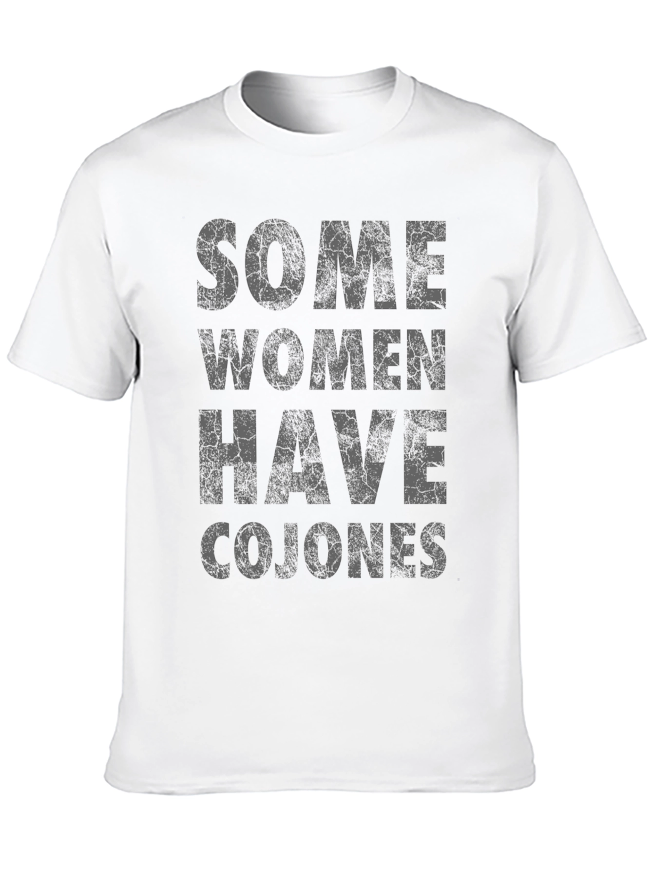 Some Women Have Cojones Black Graphic Tee