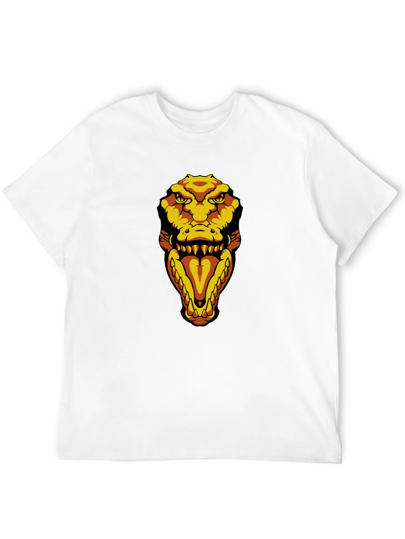 Mens Black T-Shirt with Croc Design