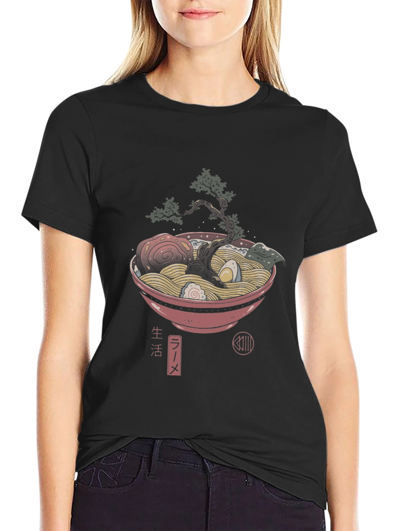 Ramen Bowl Graphic Tee - Black