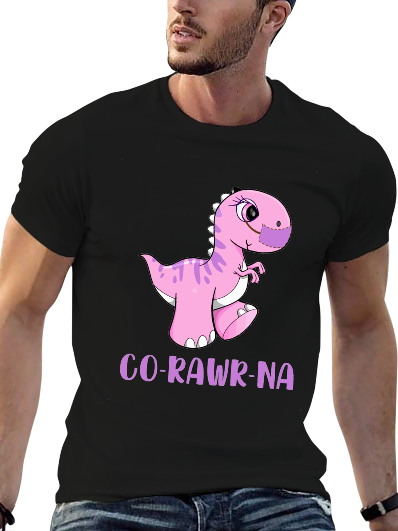 Funny Dinosaur Co-Rawr-Na T-Shirt