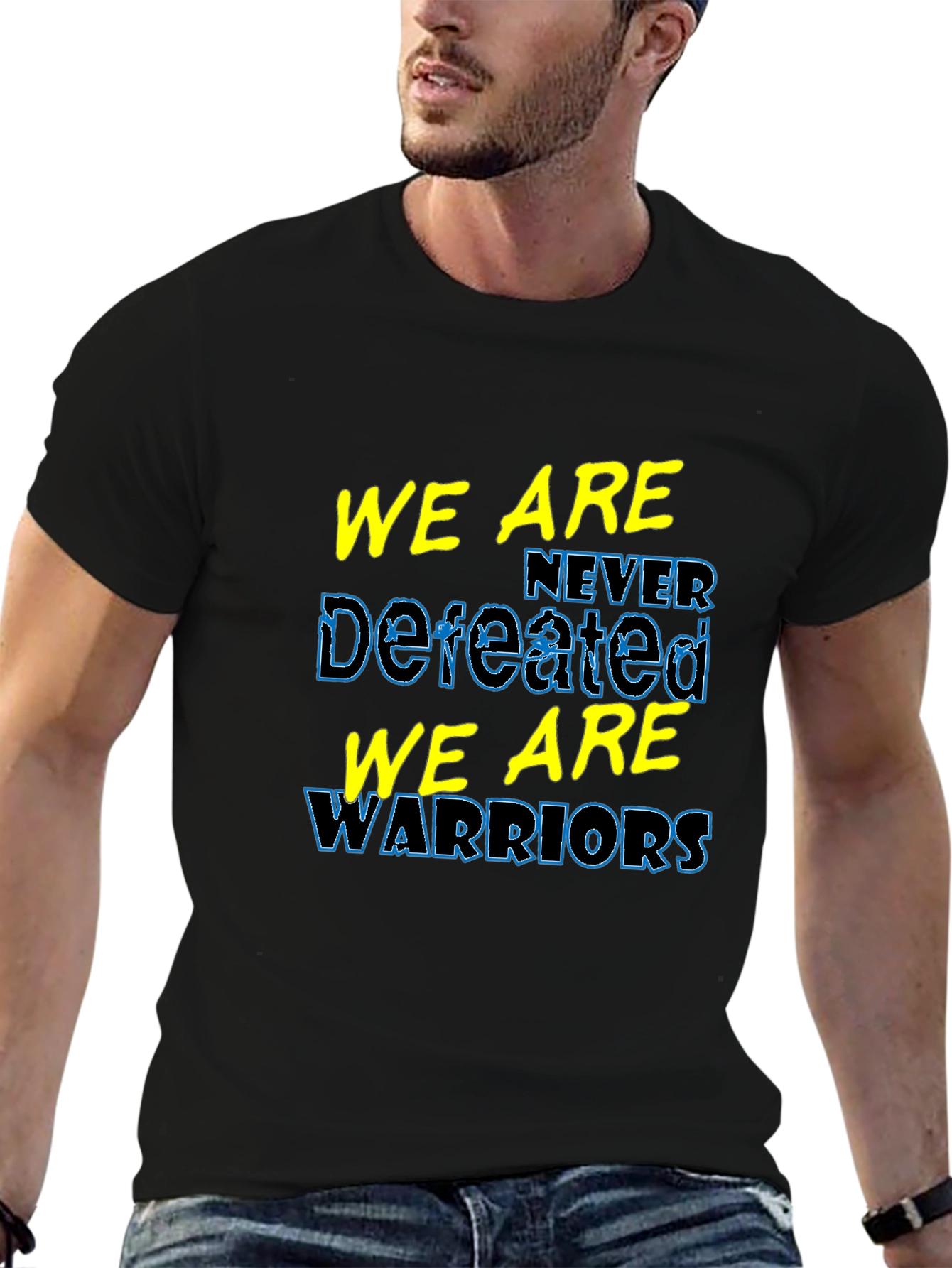 We Are Never Defeated Warriors T-Shirt