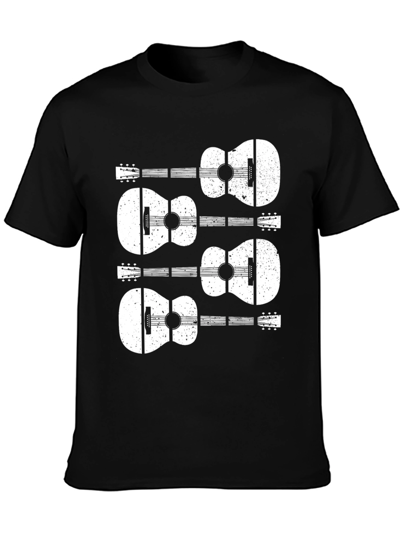 Guitar Graphic Black T-Shirt
