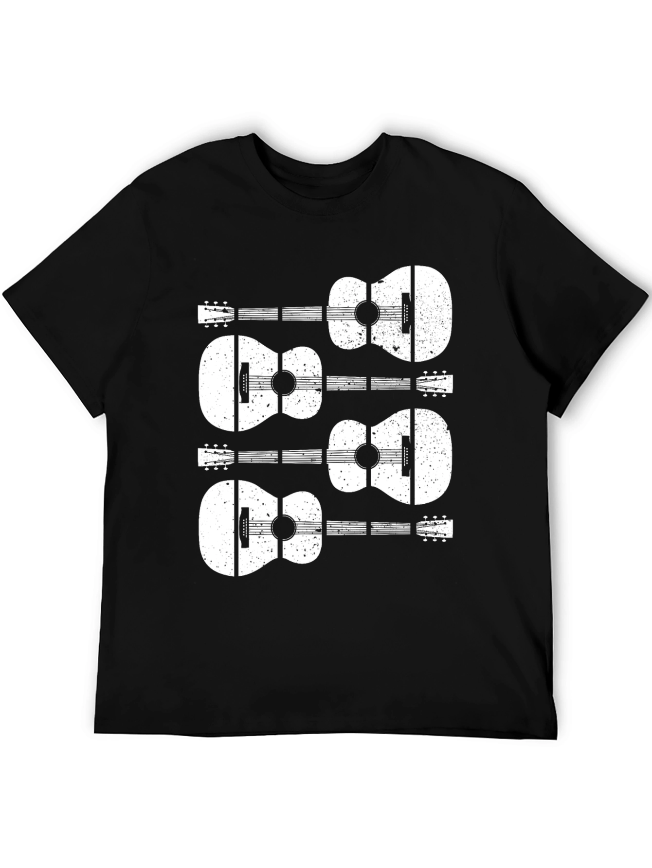 Guitar Graphic Black T-Shirt