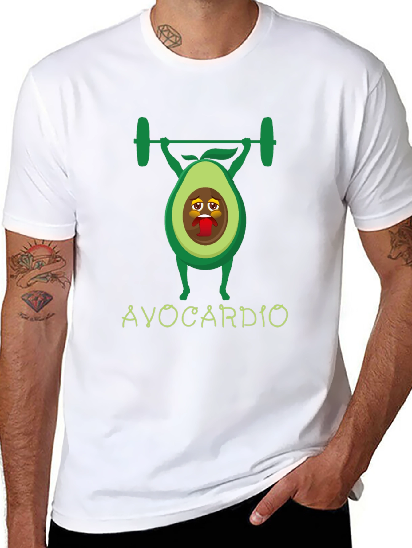 Avocardio Workout T-Shirt - Funny Gym Tee