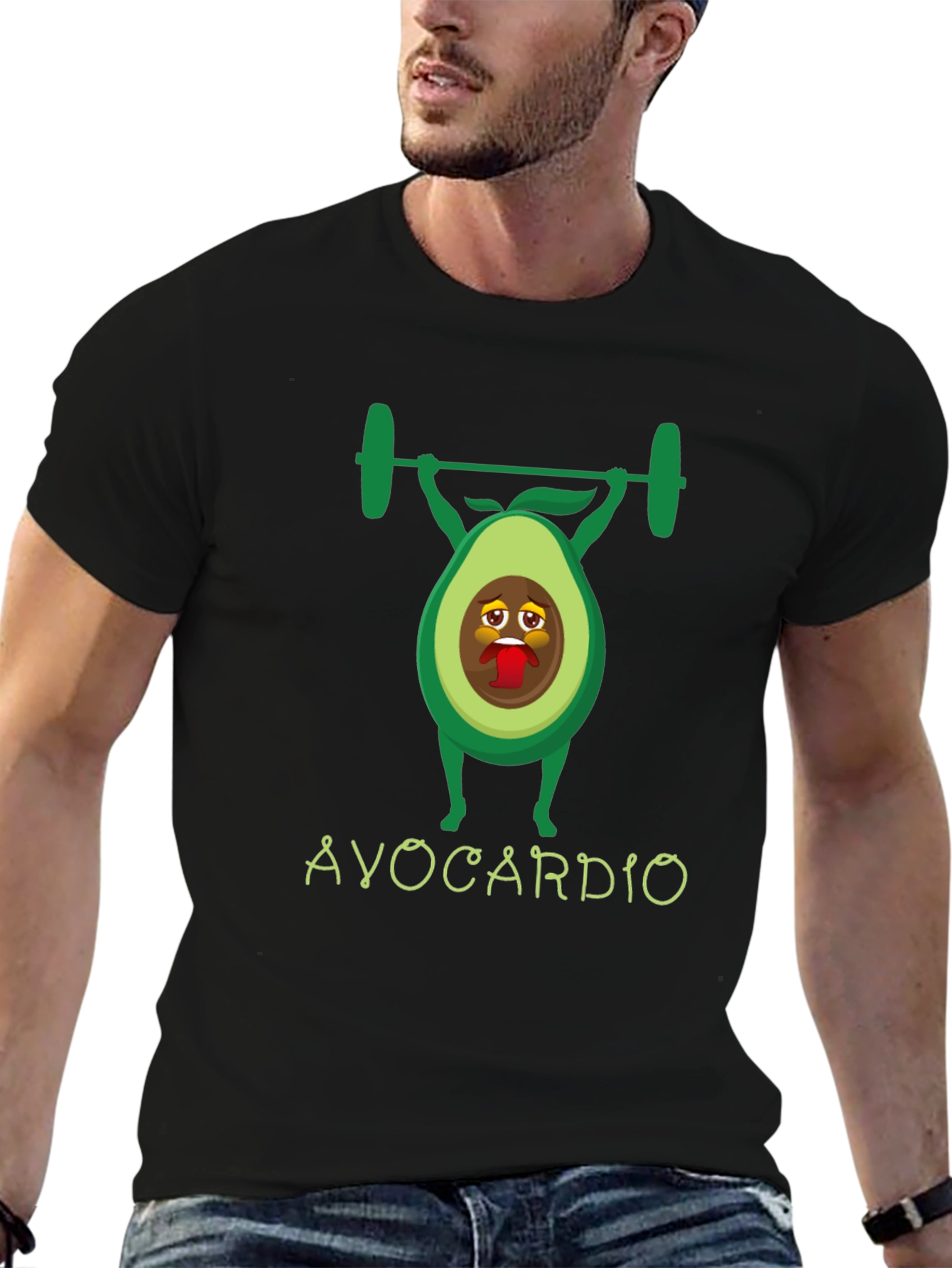 Avocardio Workout T-Shirt - Funny Gym Tee