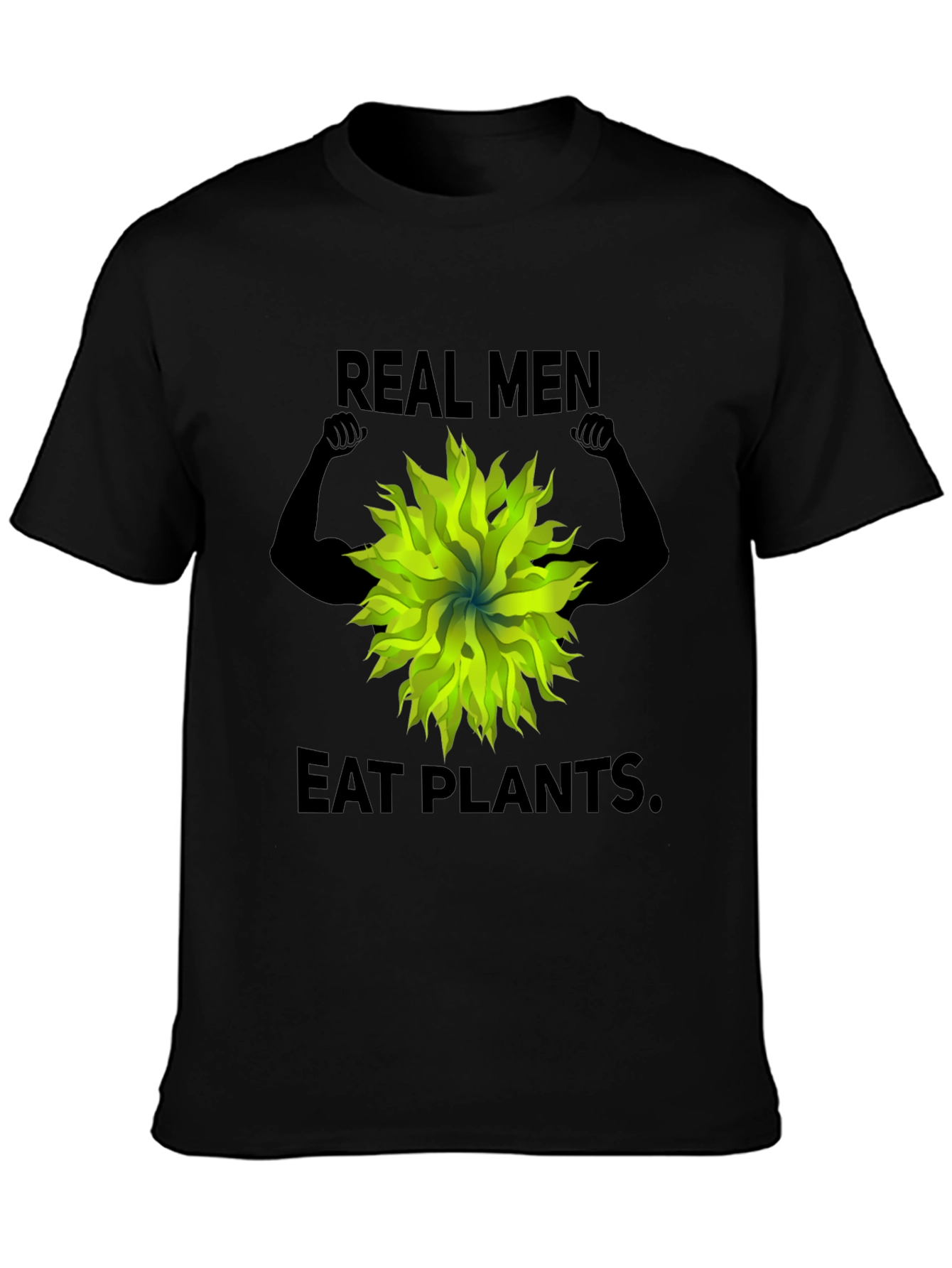 Real Men Eat Plants Graphic Tee - Vegan Strong