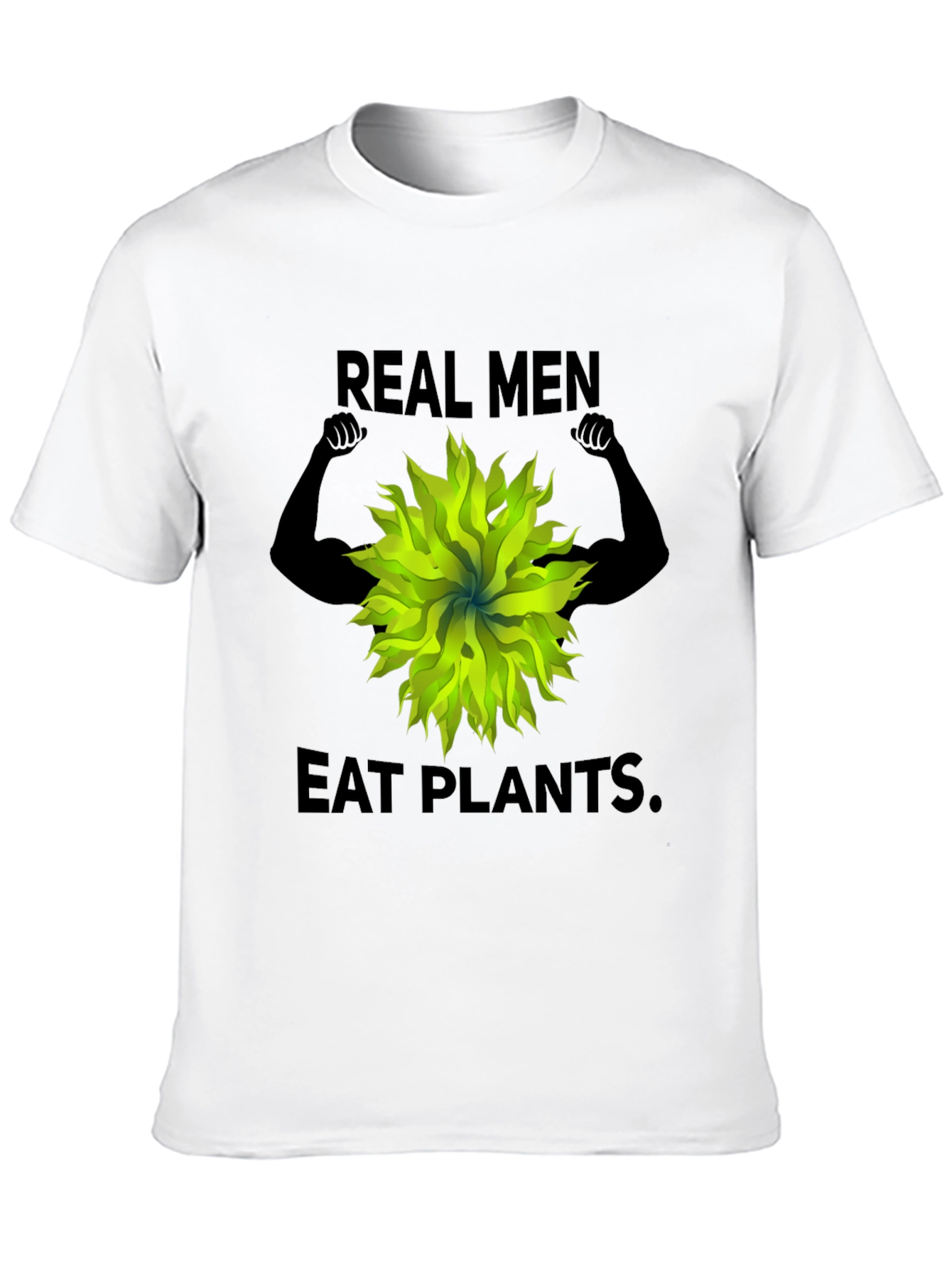 Real Men Eat Plants Graphic Tee - Vegan Strong